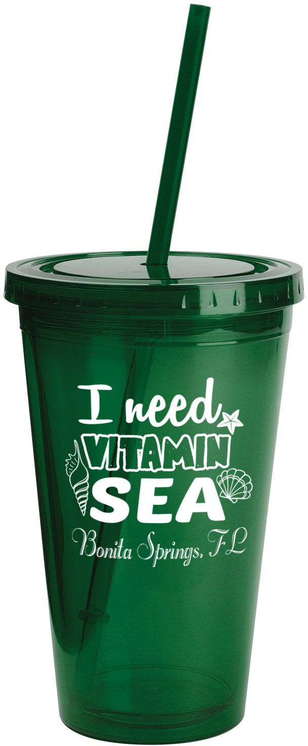 SUNSPLASH TUMBLER W/STRAW 16 OZ. 21