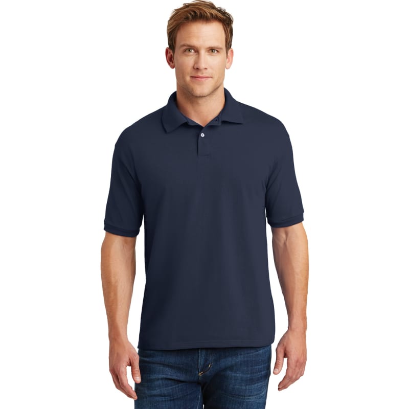Hanes EcoSmart - 5.2-Ounce Jersey Knit Sport Shirt 46