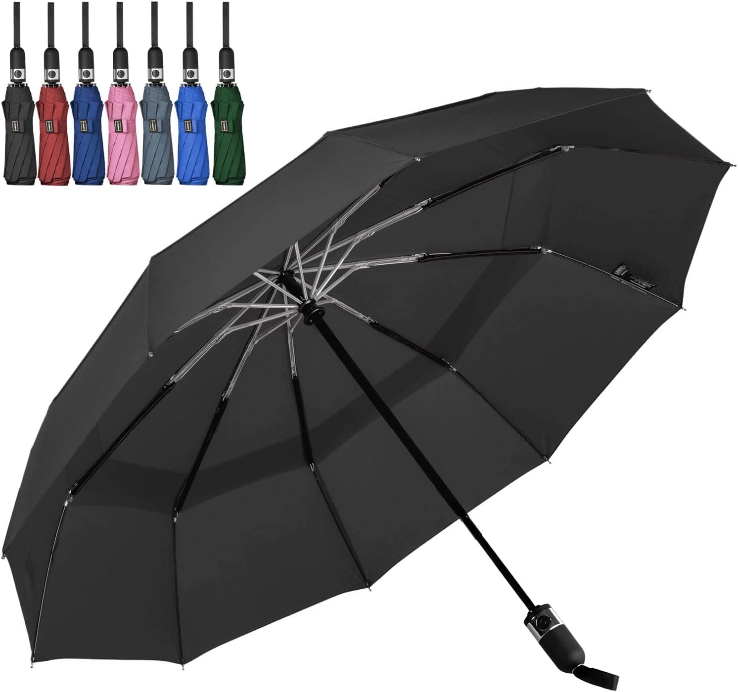 Automatic Compact Folding Reverse Umbrella 11