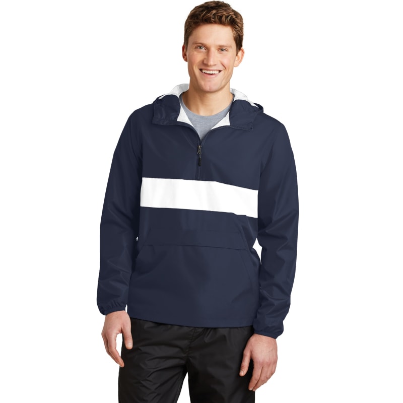 Sport-Tek Zipped Pocket Anorak. 4