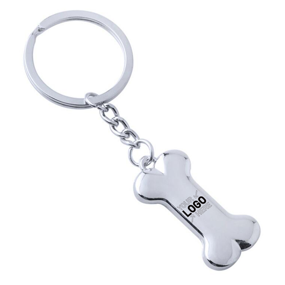 Zinc Alloy Bone Shaped Key Chain 1