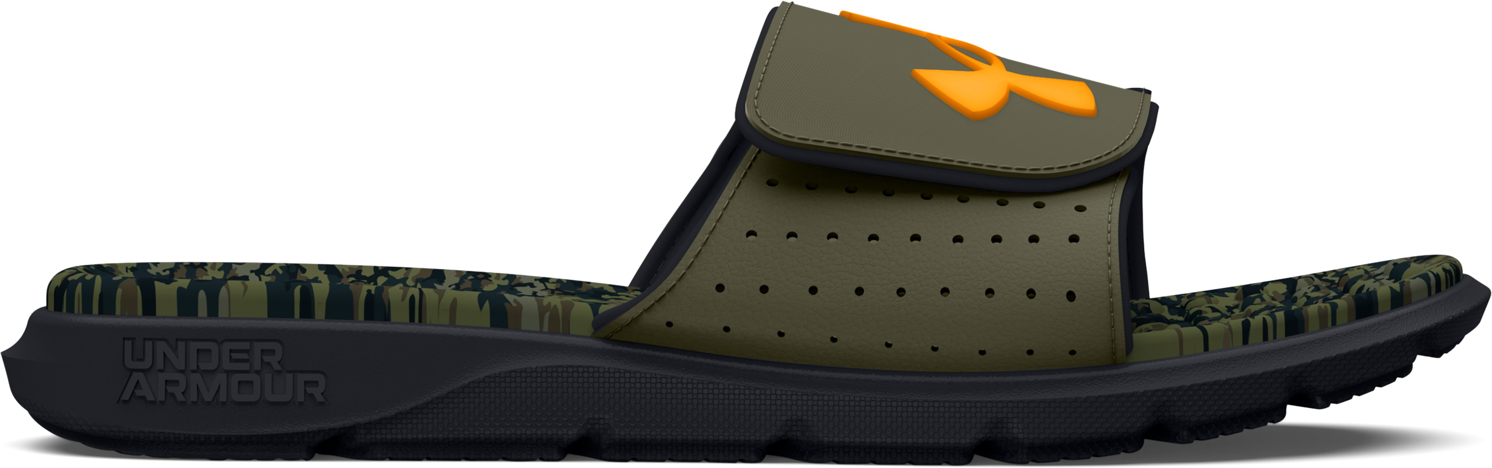 UA Ignite Pro Graphic Footbed Boys' Slides 6