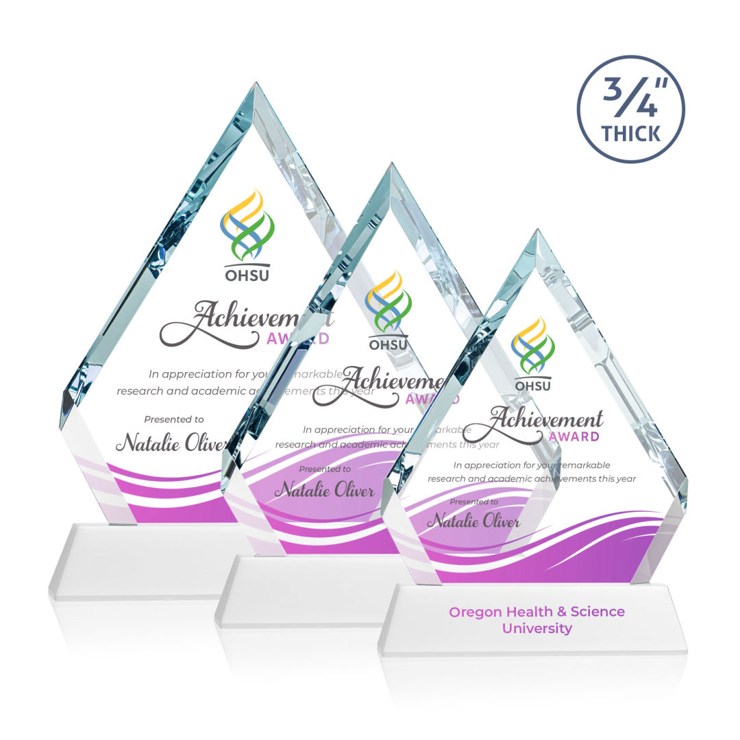 Apex VividPrint™ Award on Newhaven Base - White 2