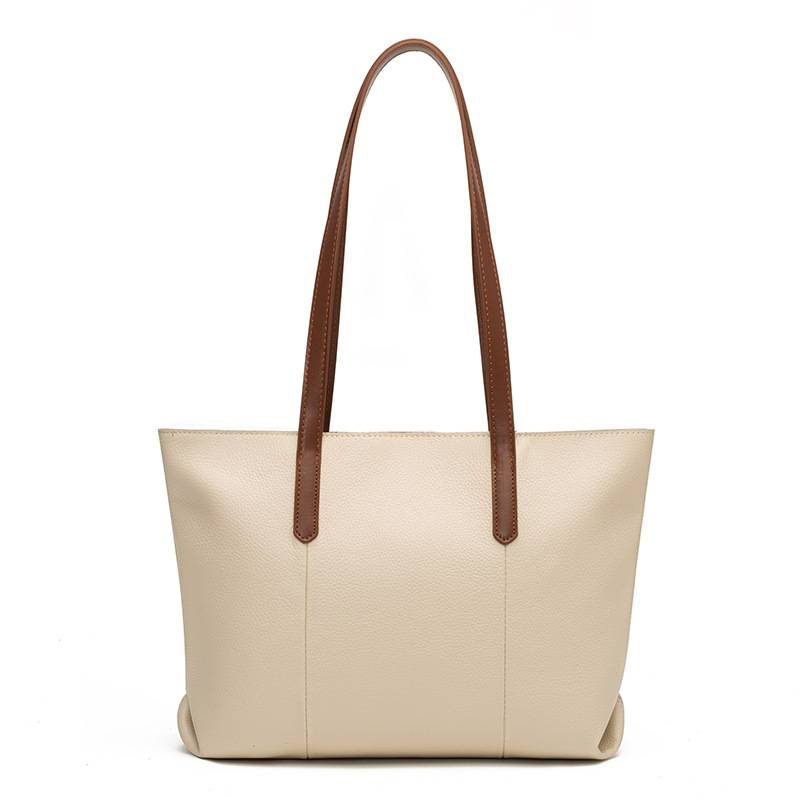 Genuine Leather Large Capacity Tote Bag, custom tote bag with logo imprint 7