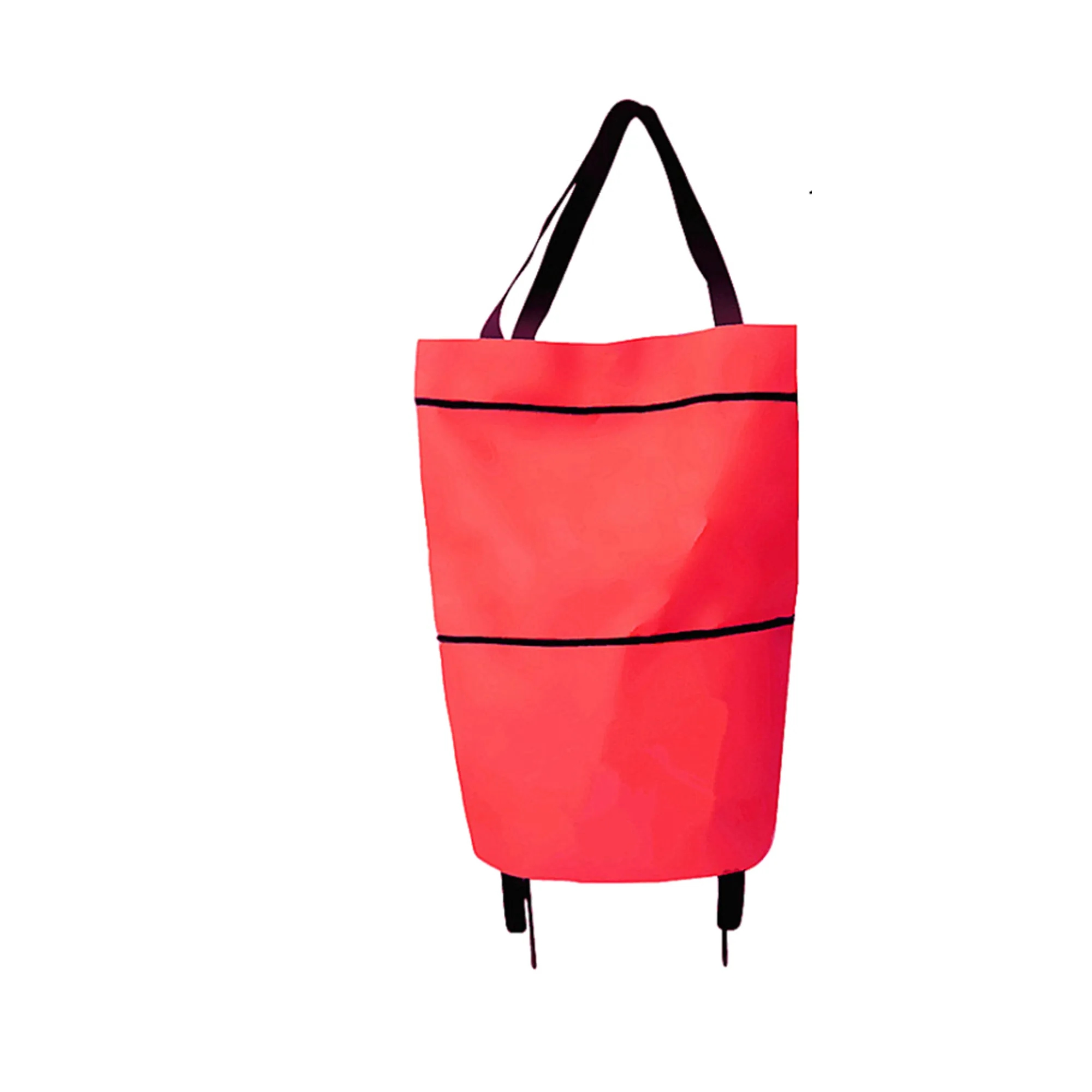Foldable Shopping Bag With Wheel 10pcs 5