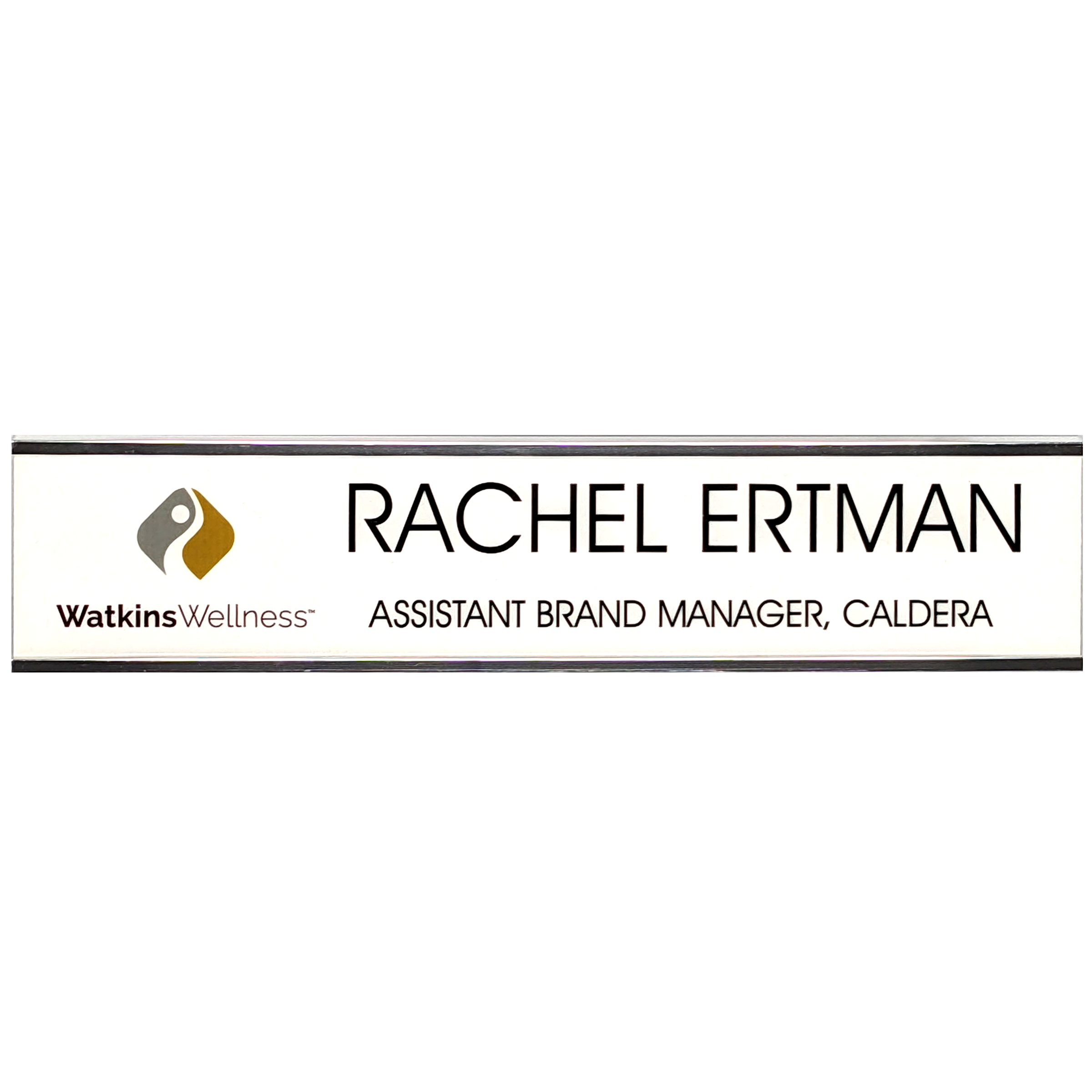 Name Plate Set w/ WallHolder 2 x 10" 2