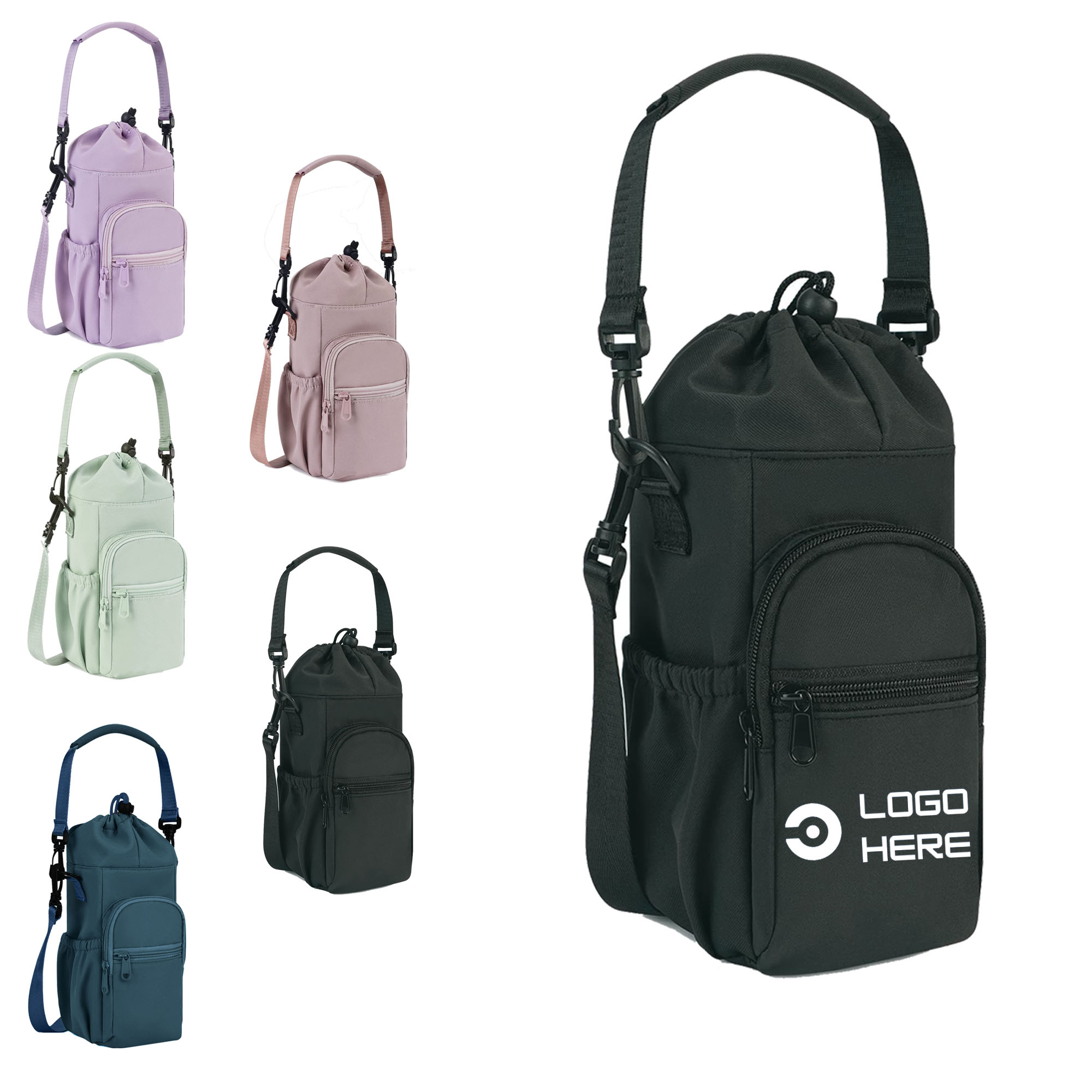 Portable Water Cup Holder with Crossbody Strap 2