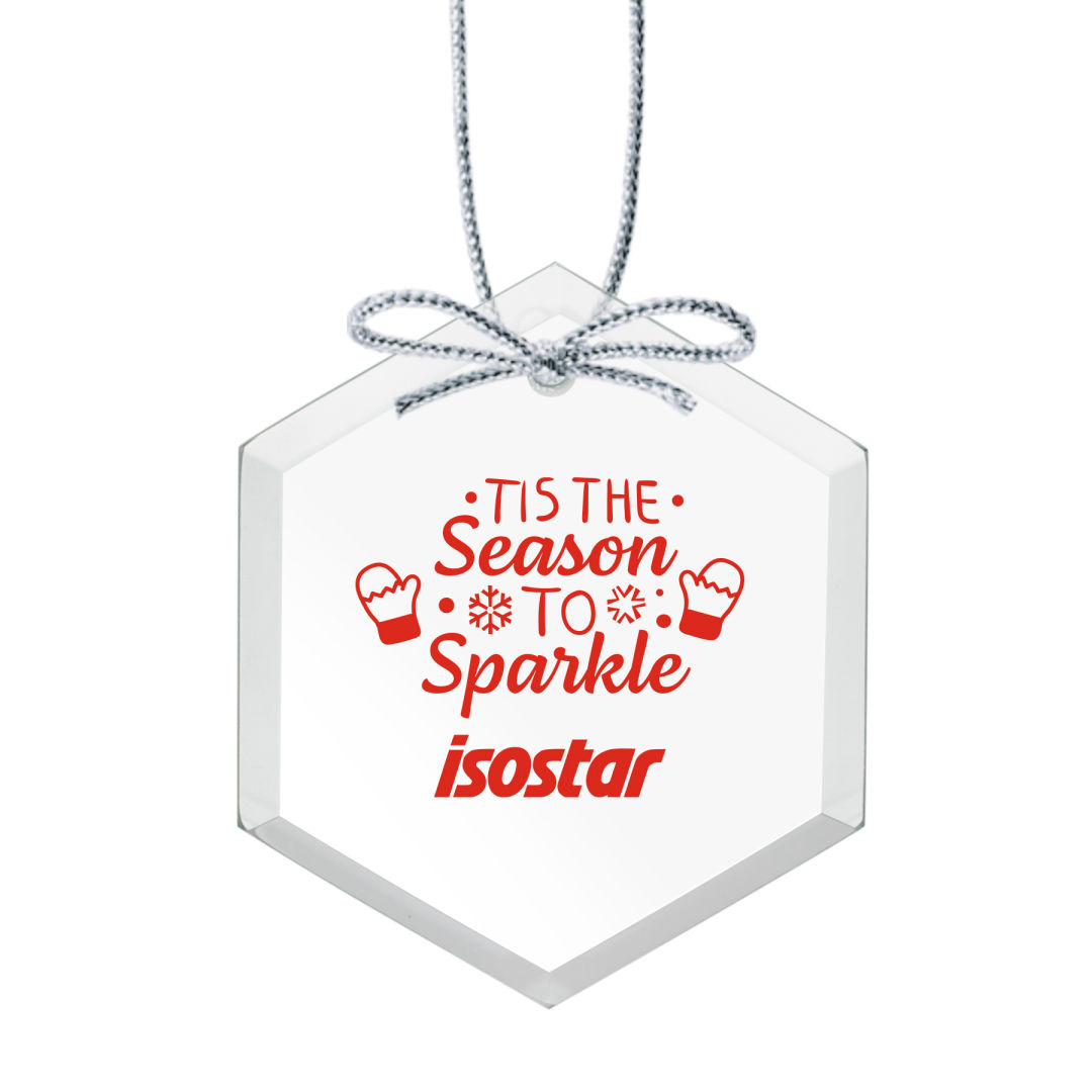 Starfire Ornament - Hexagon Imprinted