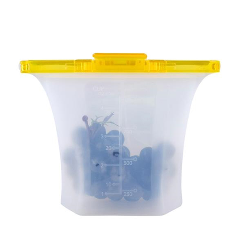 Silicone Food Storage Bag, custom lunch bag with logo imprint 7