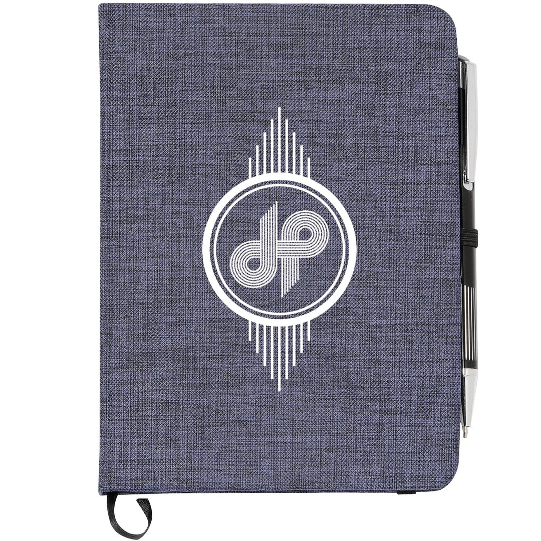 FSC® Mix 5" x 7" Heathered Bound Notebook 35