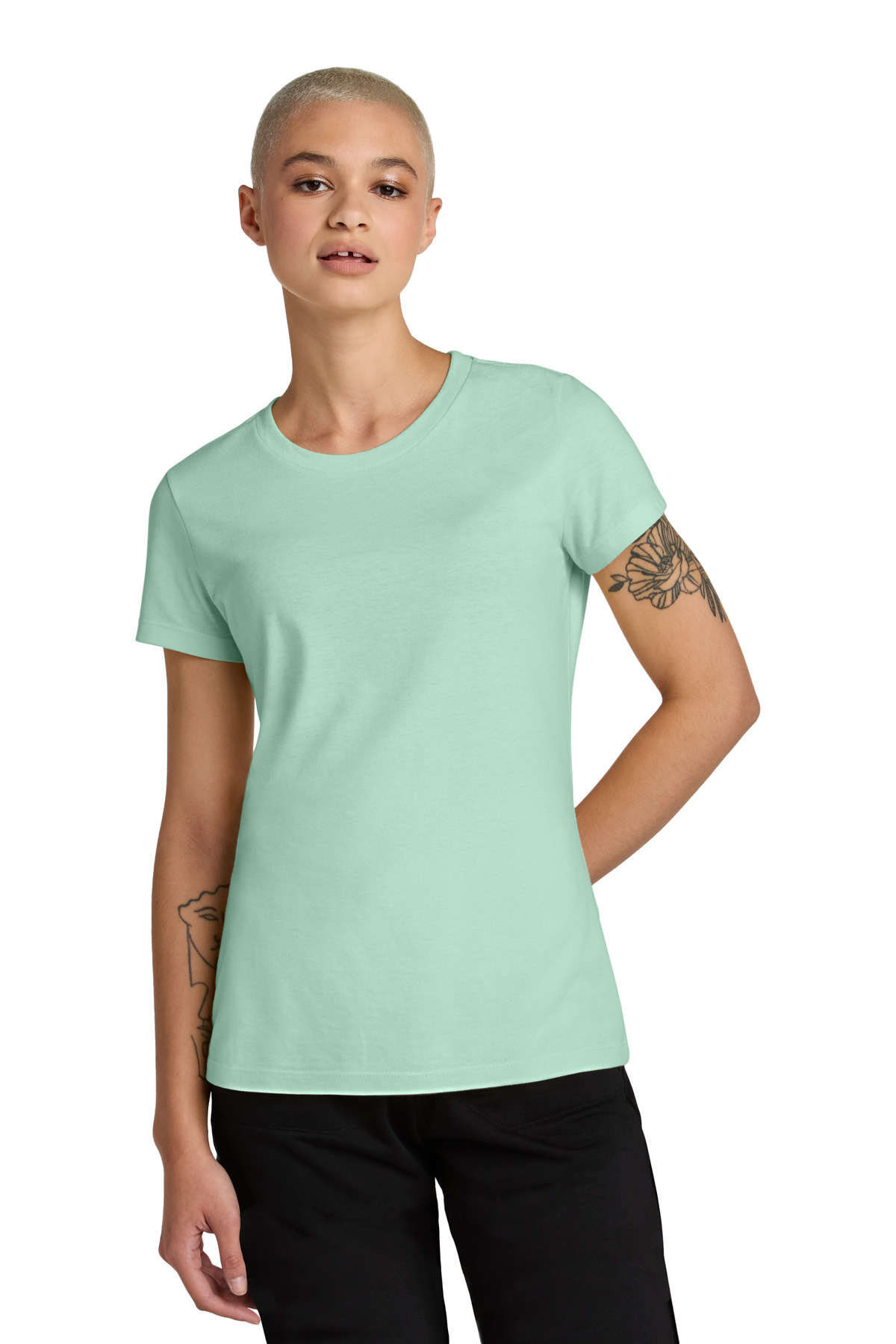 District Women's Perfect Weight CVC Tee DT188 54