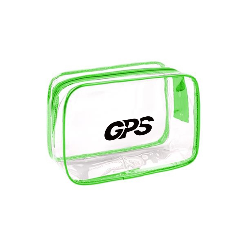 PVC Zippered Toiletry Makeup Bag Handle Bag 6