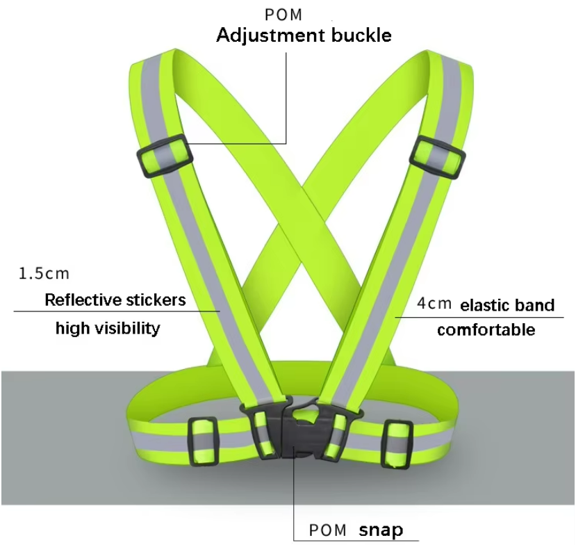 Adjustable Elastic Safety Reflective Vest 1