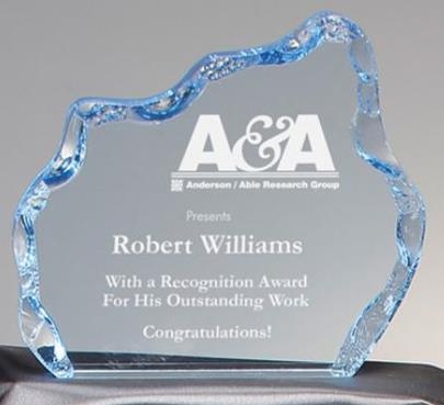 Blue Iceberg Acrylic Award 1