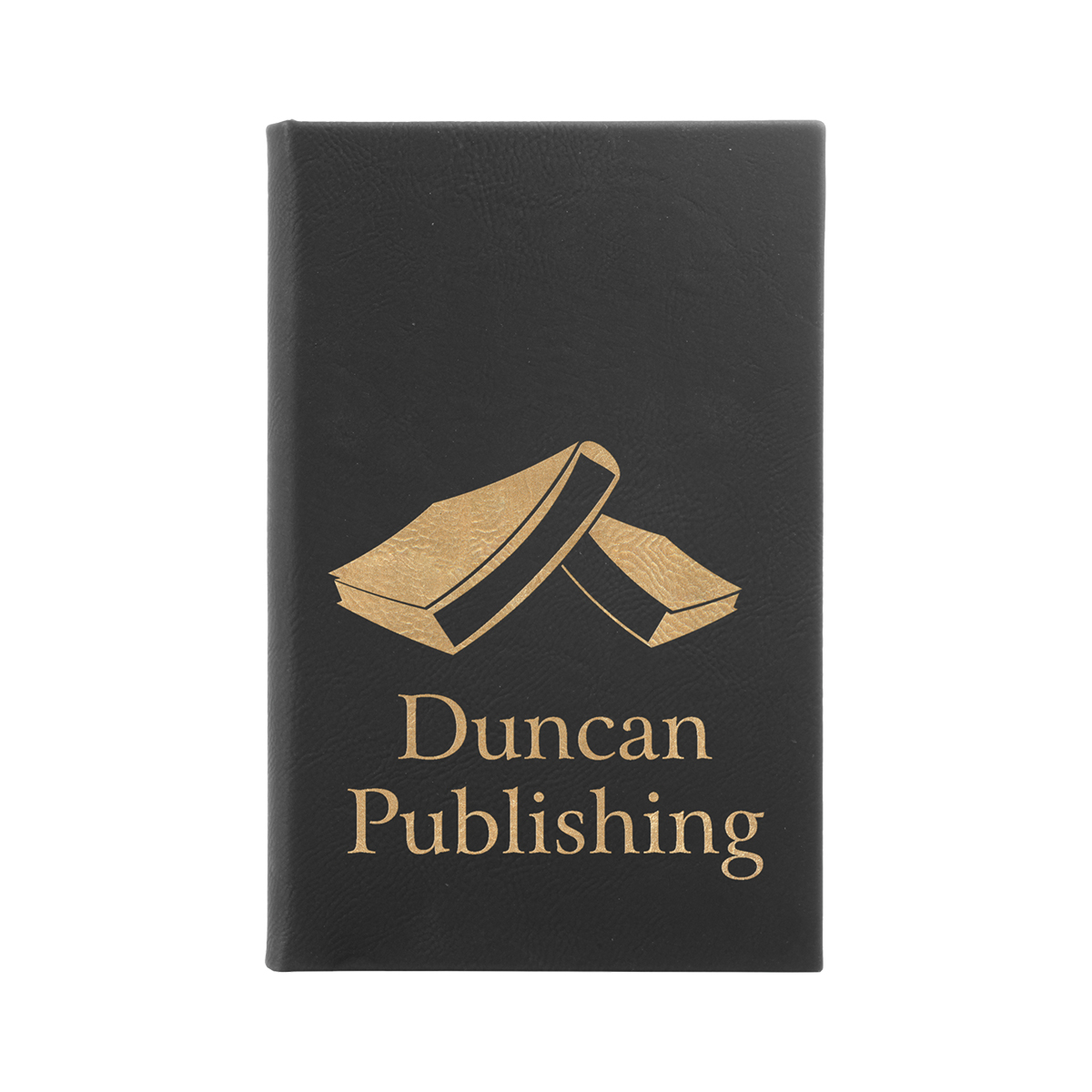 5" x 8" Black/Gold Leatherette Journal