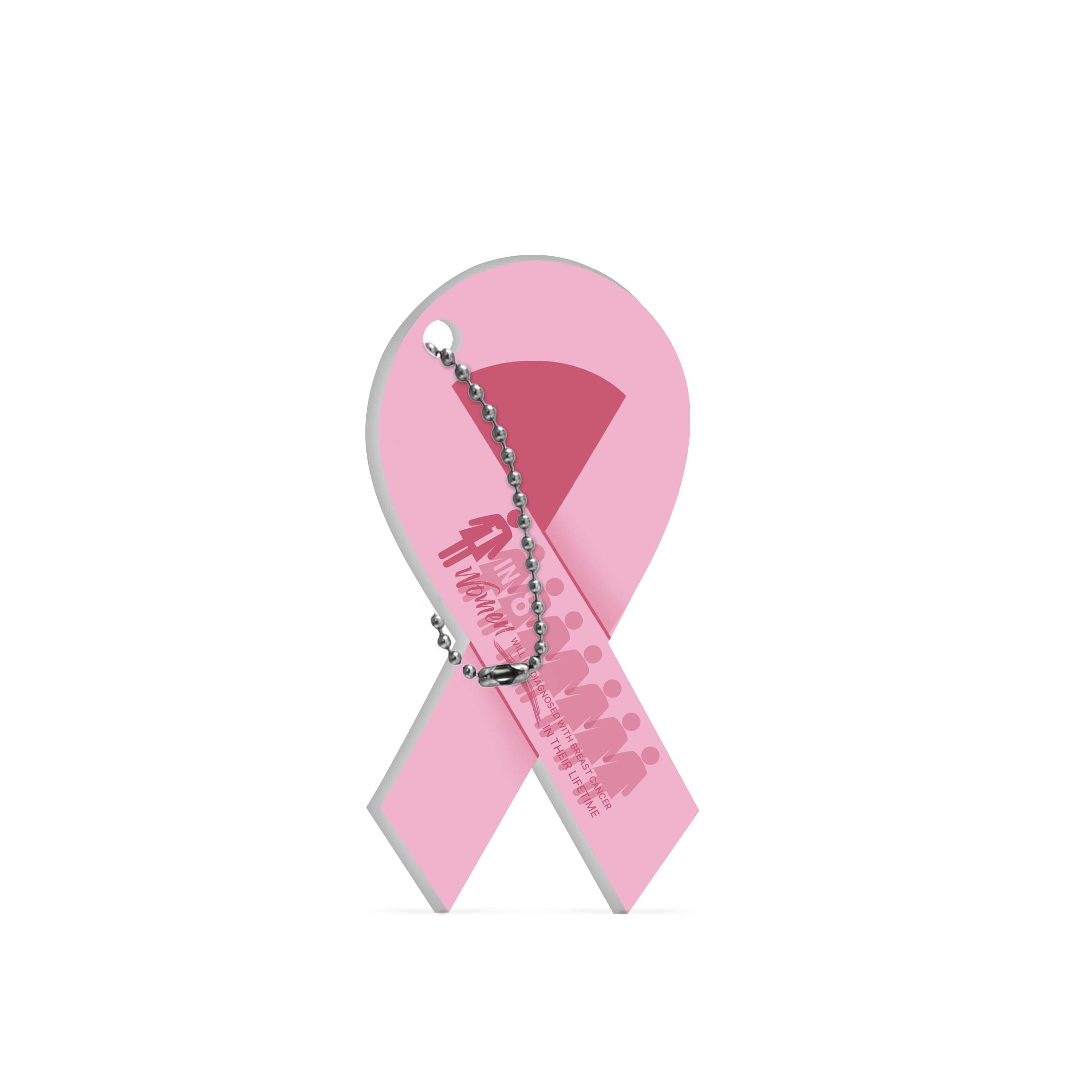 Cause Ribbon Key Tag