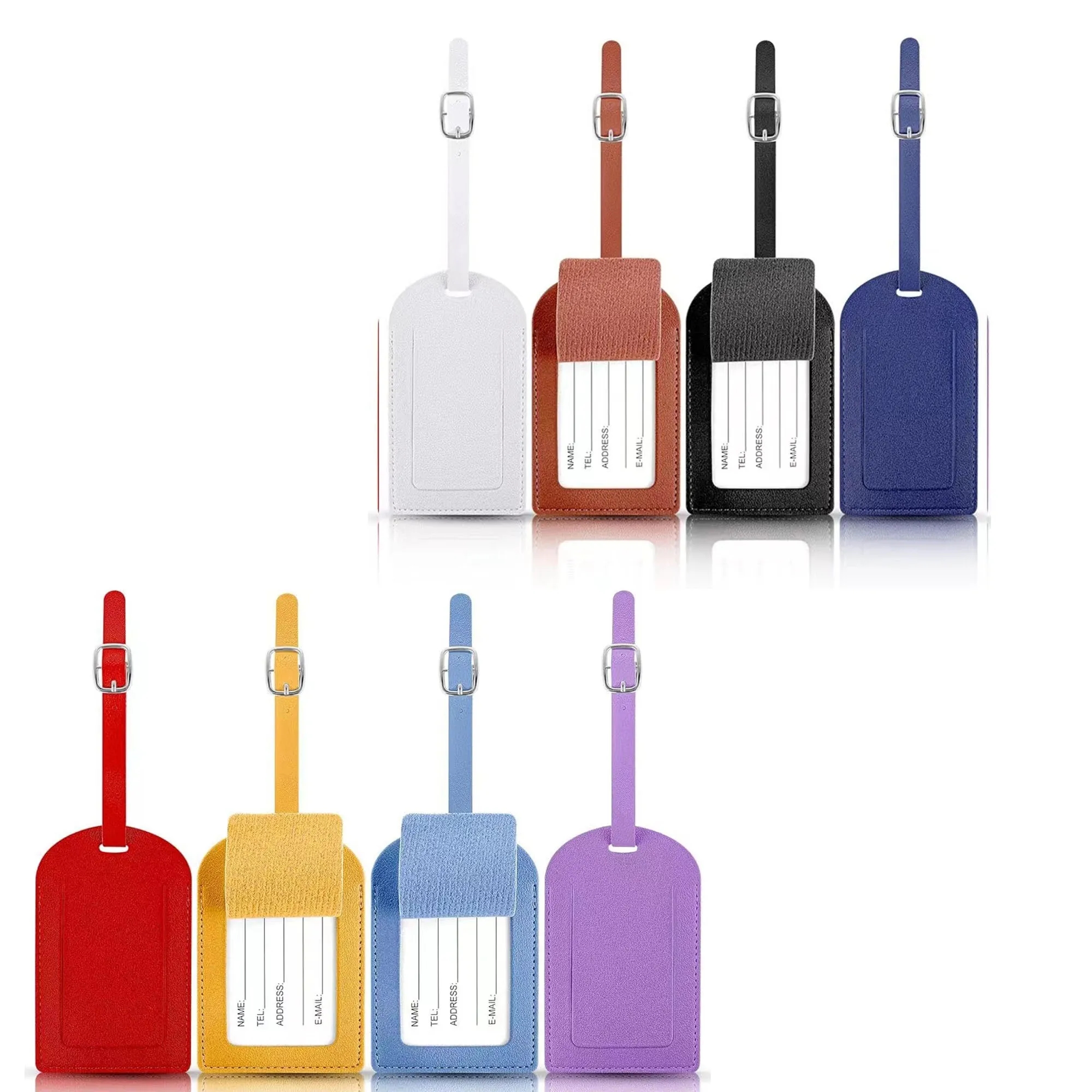 PU Leather Luggage Tag With Custom Logo 10