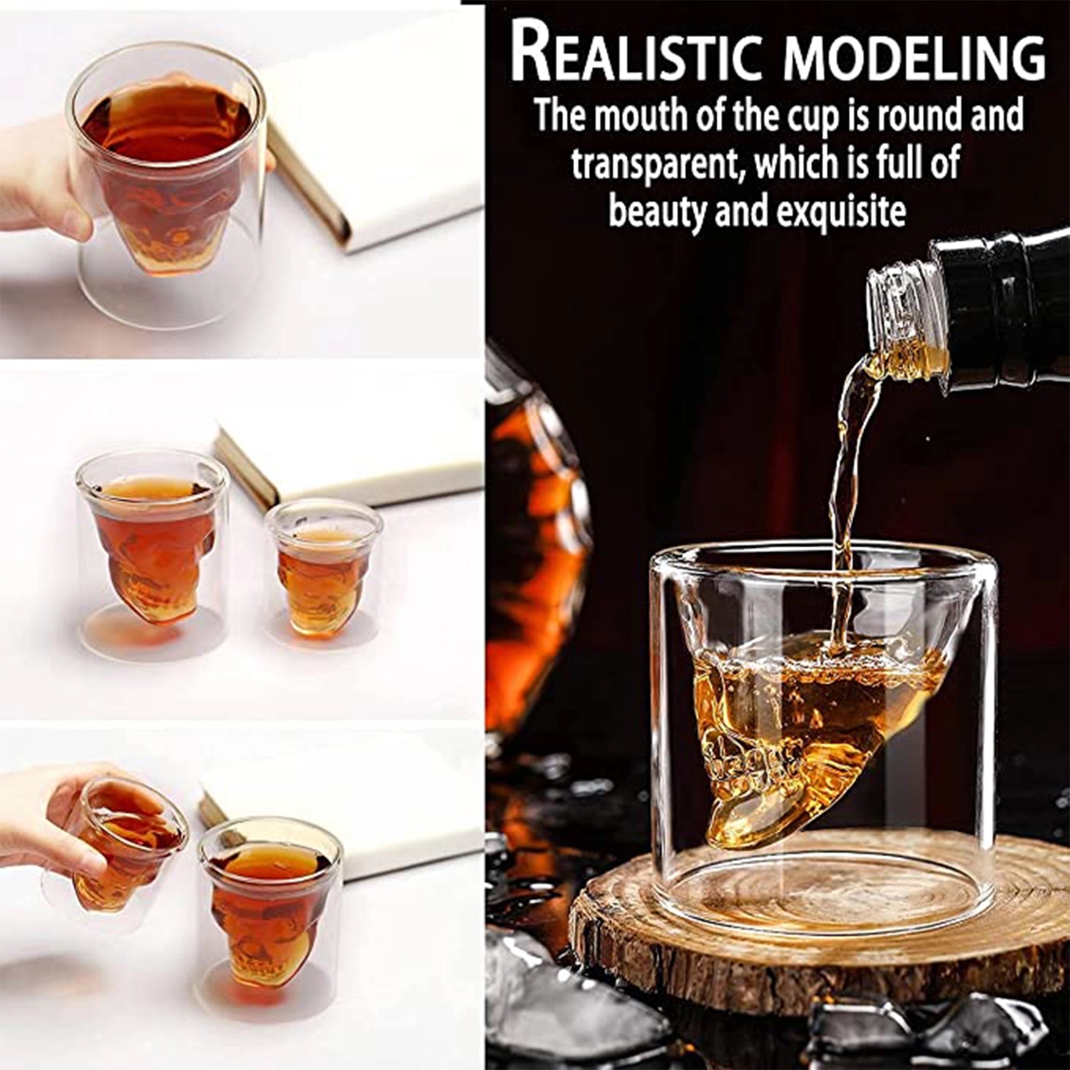 2.54 Oz Creative Skull Cup 4