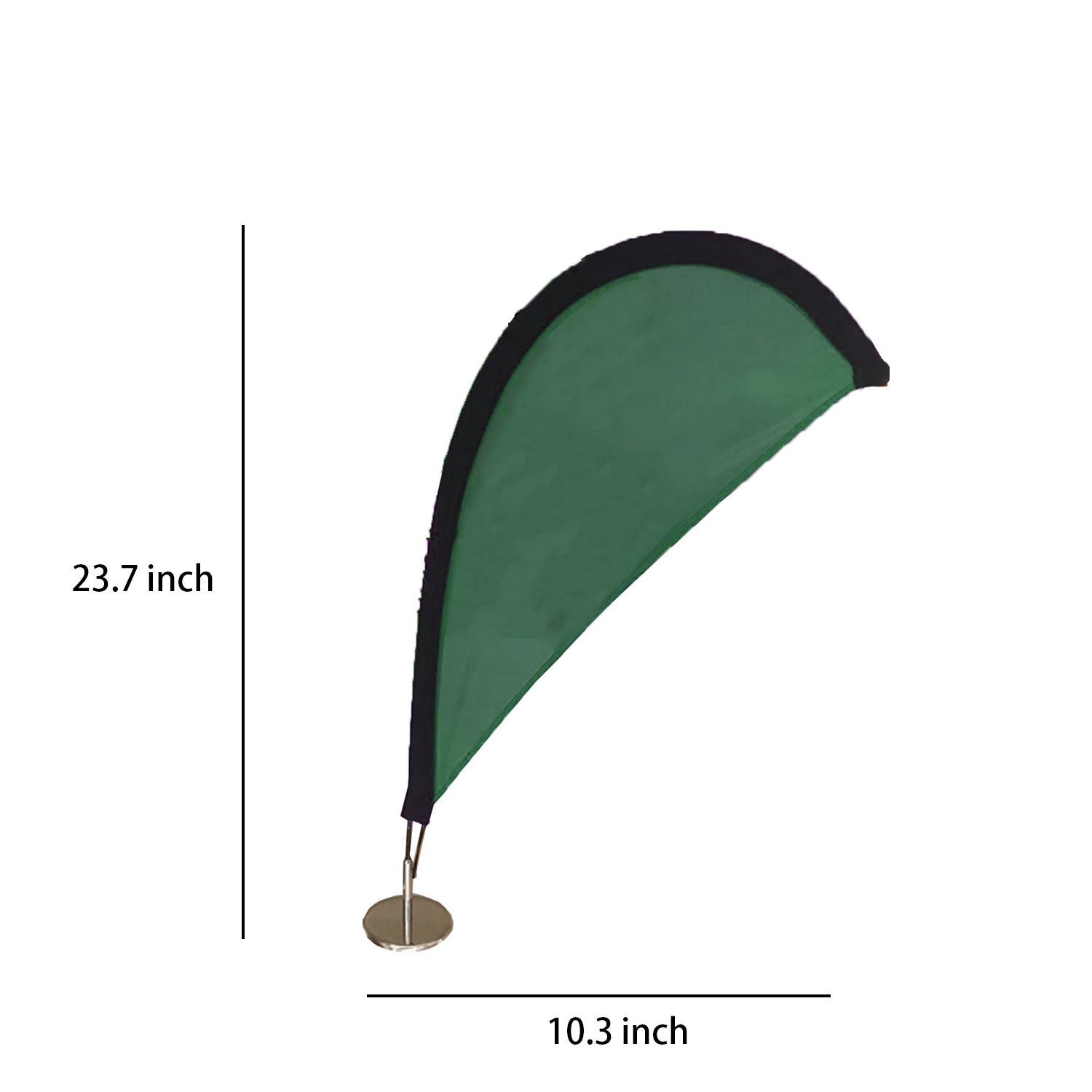 Double-Sided Teardrop Flag with Aluminum Pole & Ground Spike 2