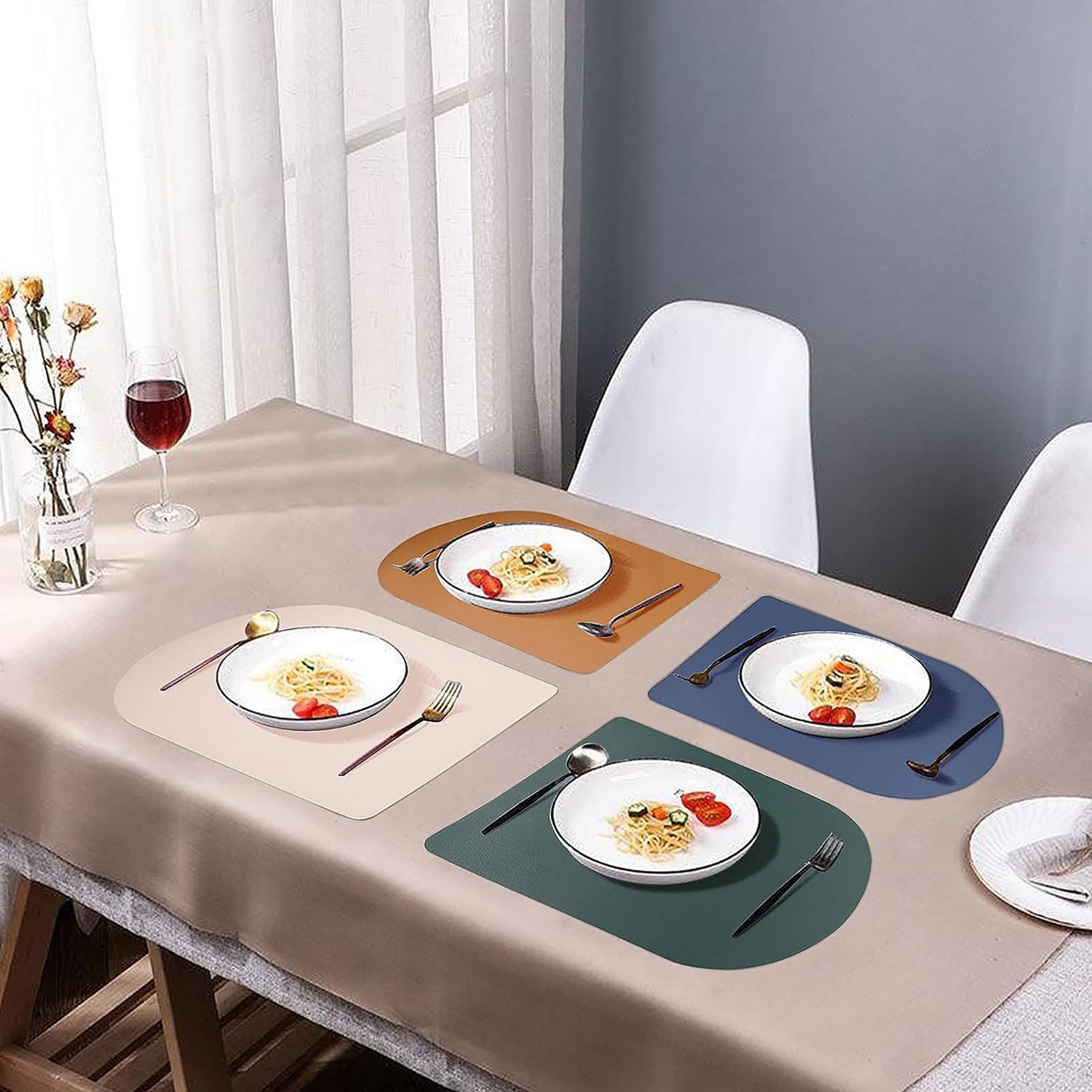 Washable Faux Leather Placemats 2