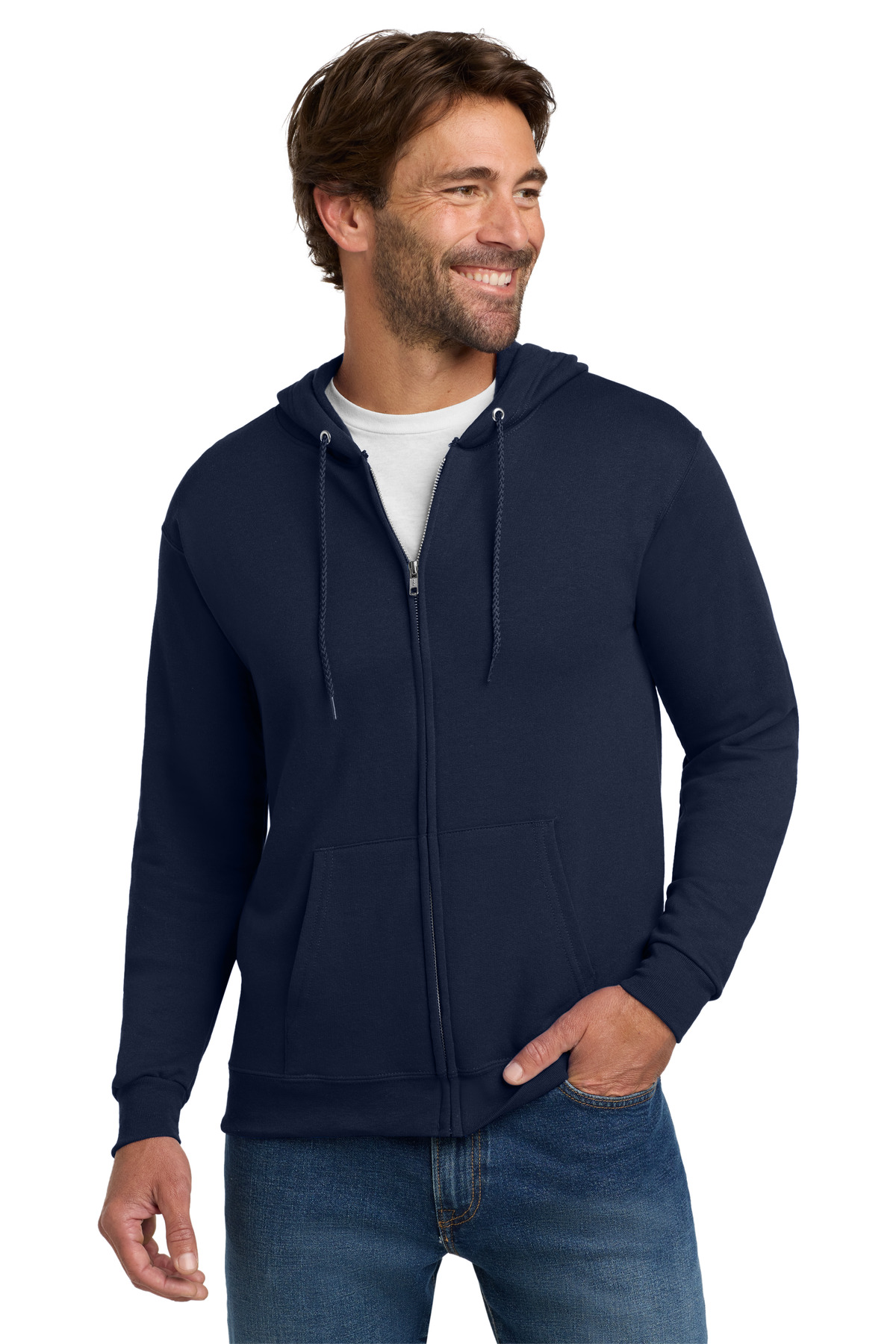 Hanes® EcoSmart Full-Zip Hooded Sweatshirt 28