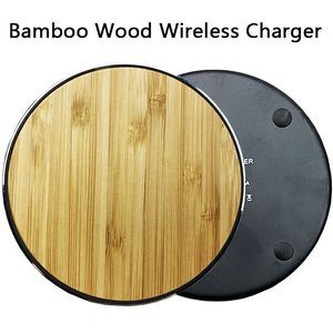 15W Bamboo Wireless Charger Pad 1