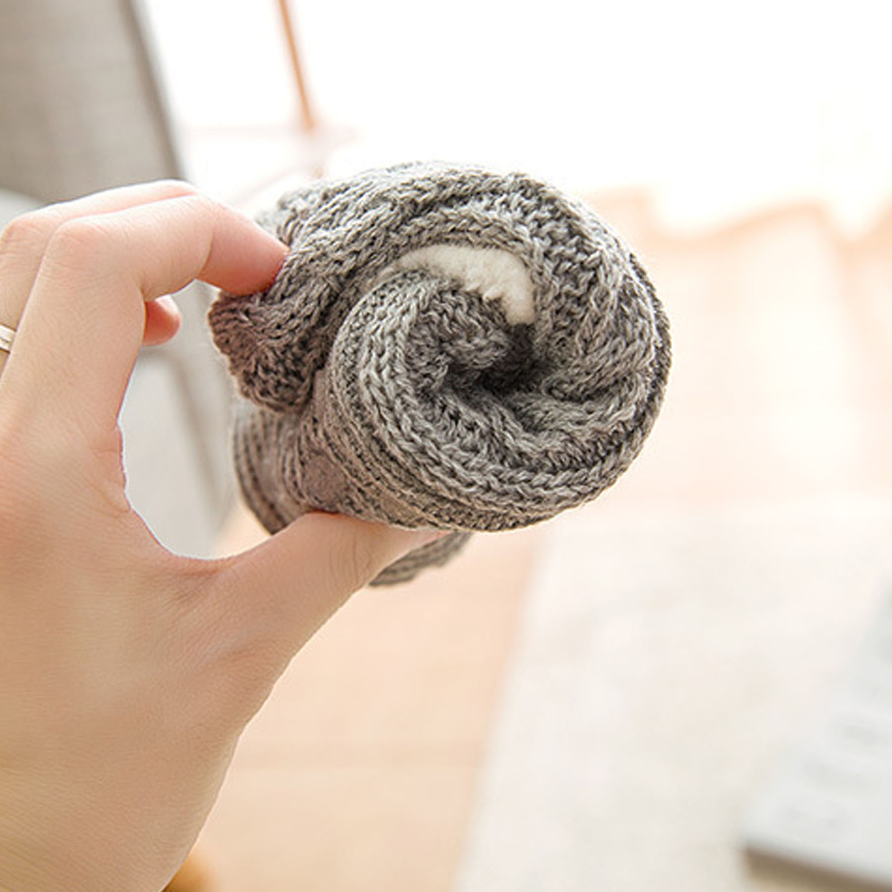 Cozy Knit Slipper Socks 4