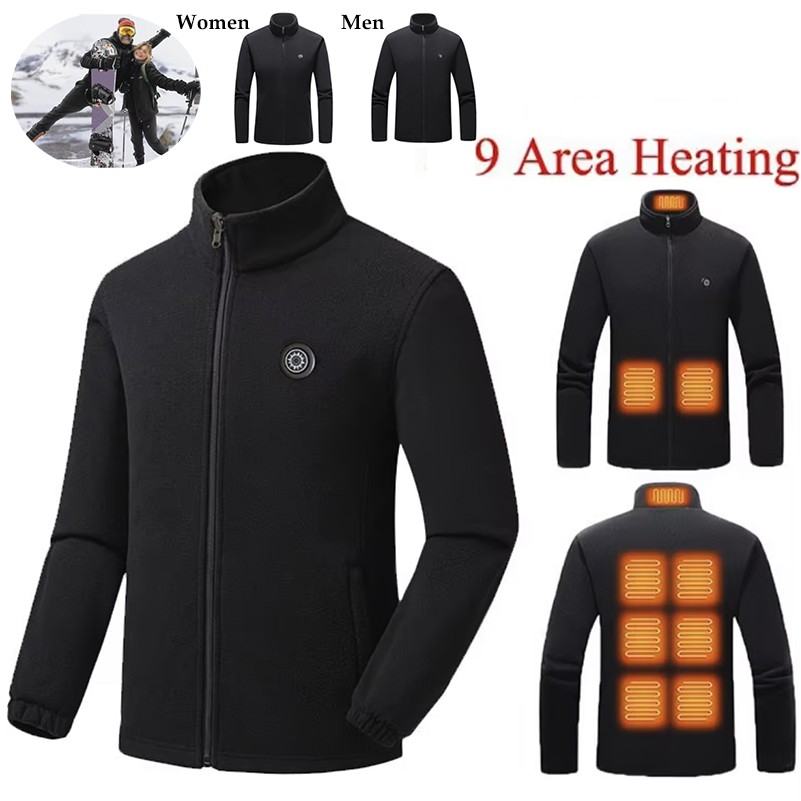 9 Areas Warming Heated Vest Electric USB Unisex 5