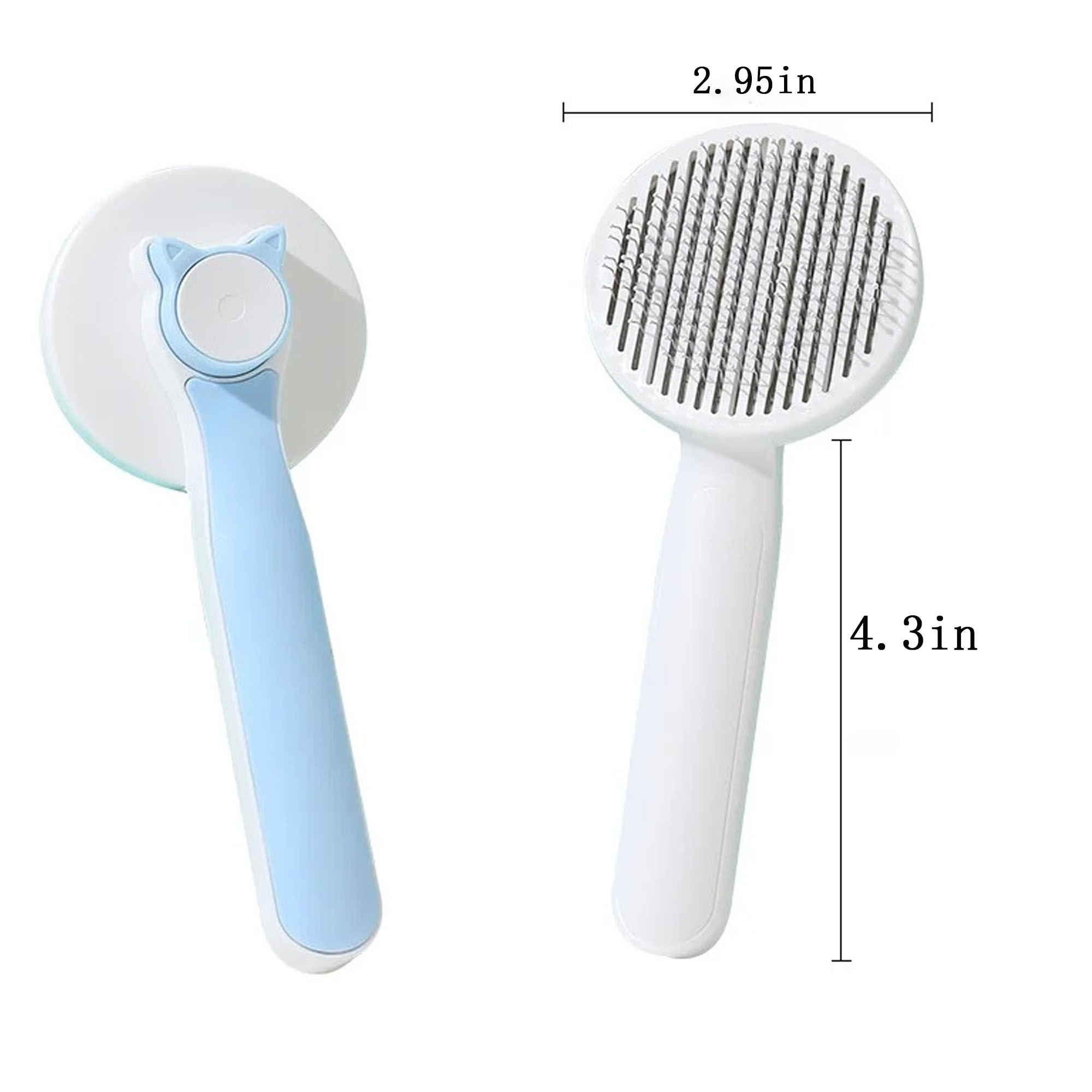 Plastic Adorable And Efficient Pet Grooming Brush 2