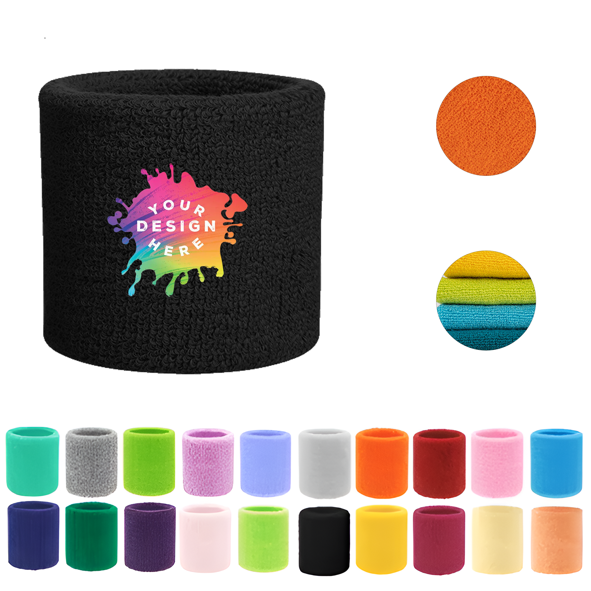 Premium Cotton Athletic Wrist Sweatband For Sports 3