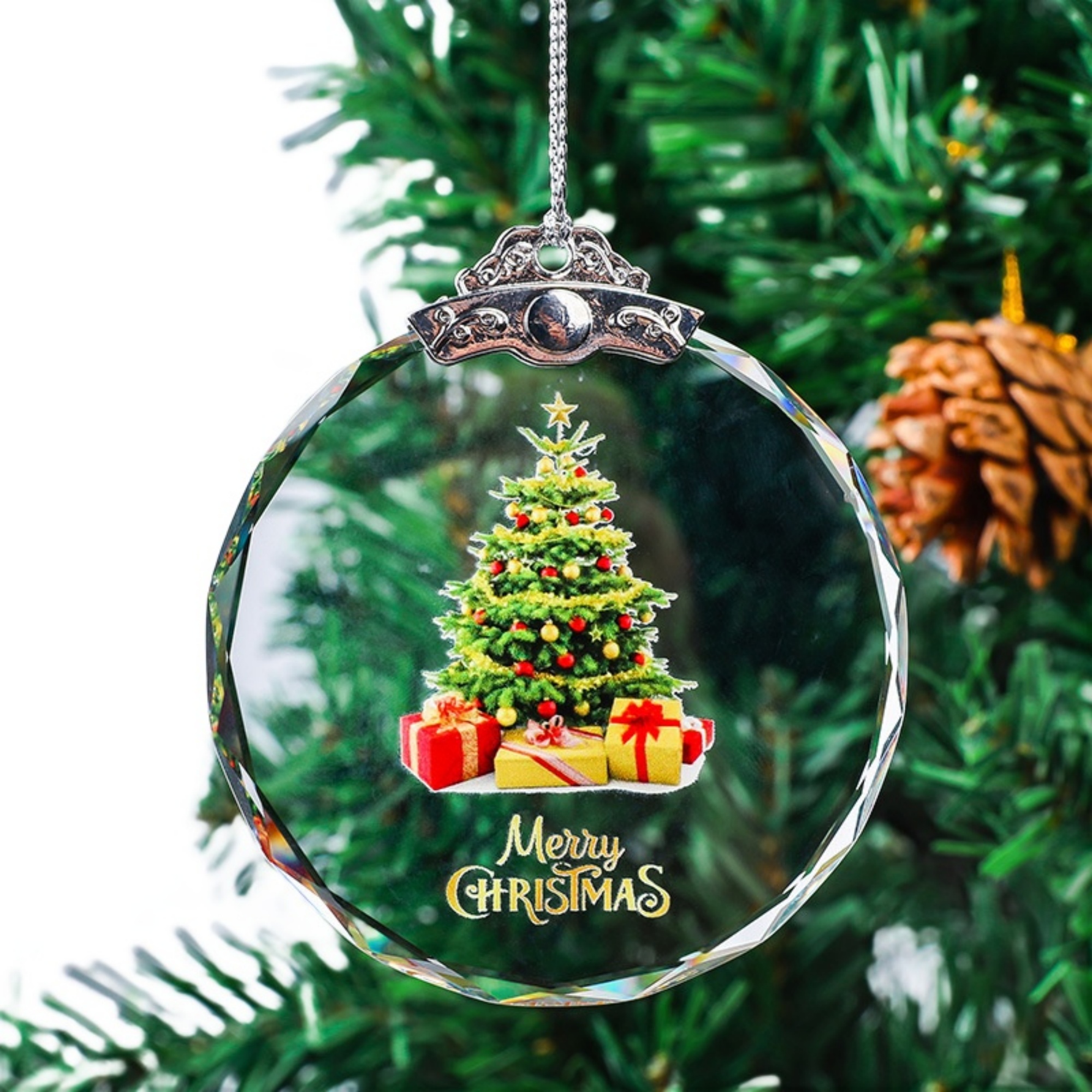 Christmas Crystal Tree Ornaments Decor 22