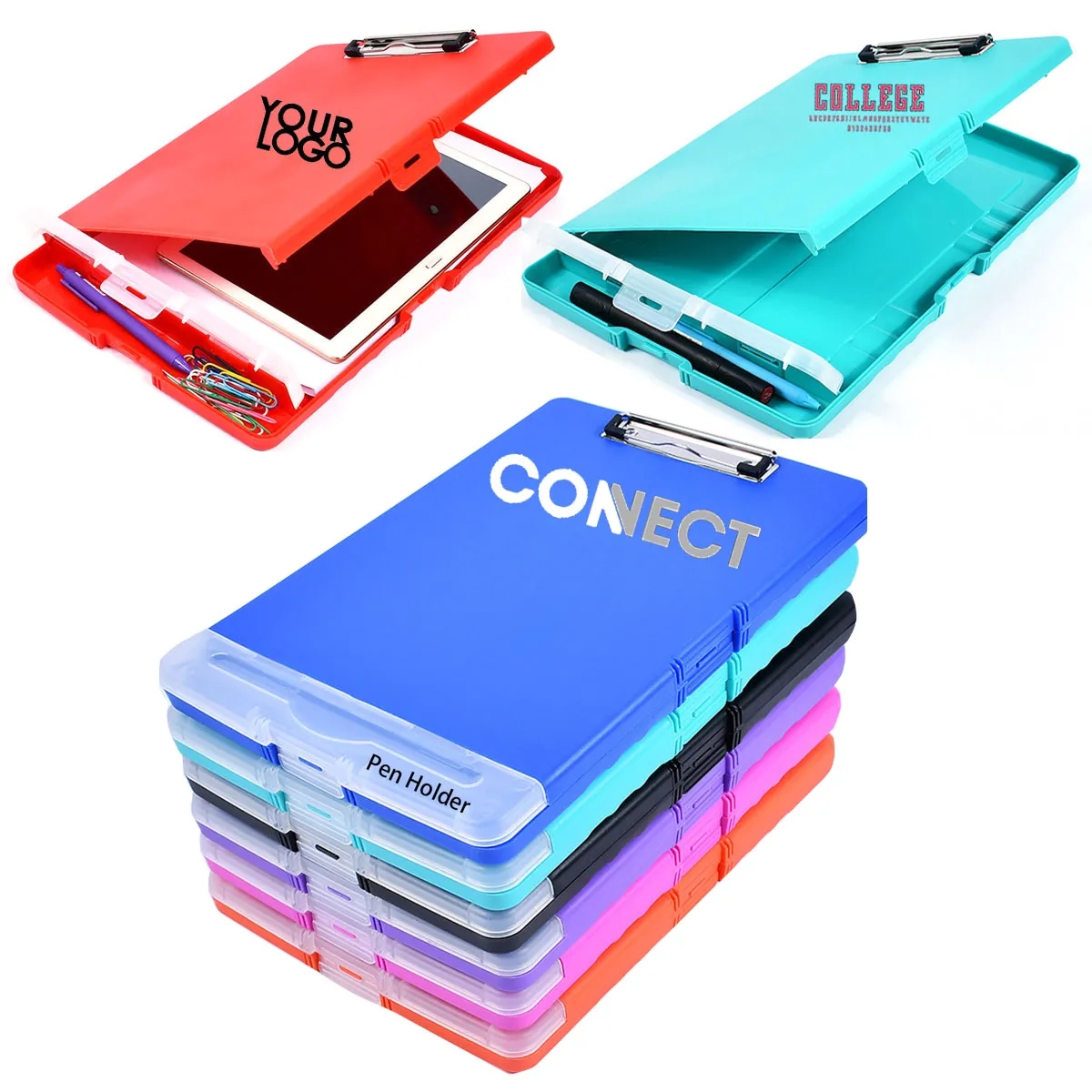 New ABS Plastic School Office Clipboard with Storage 2