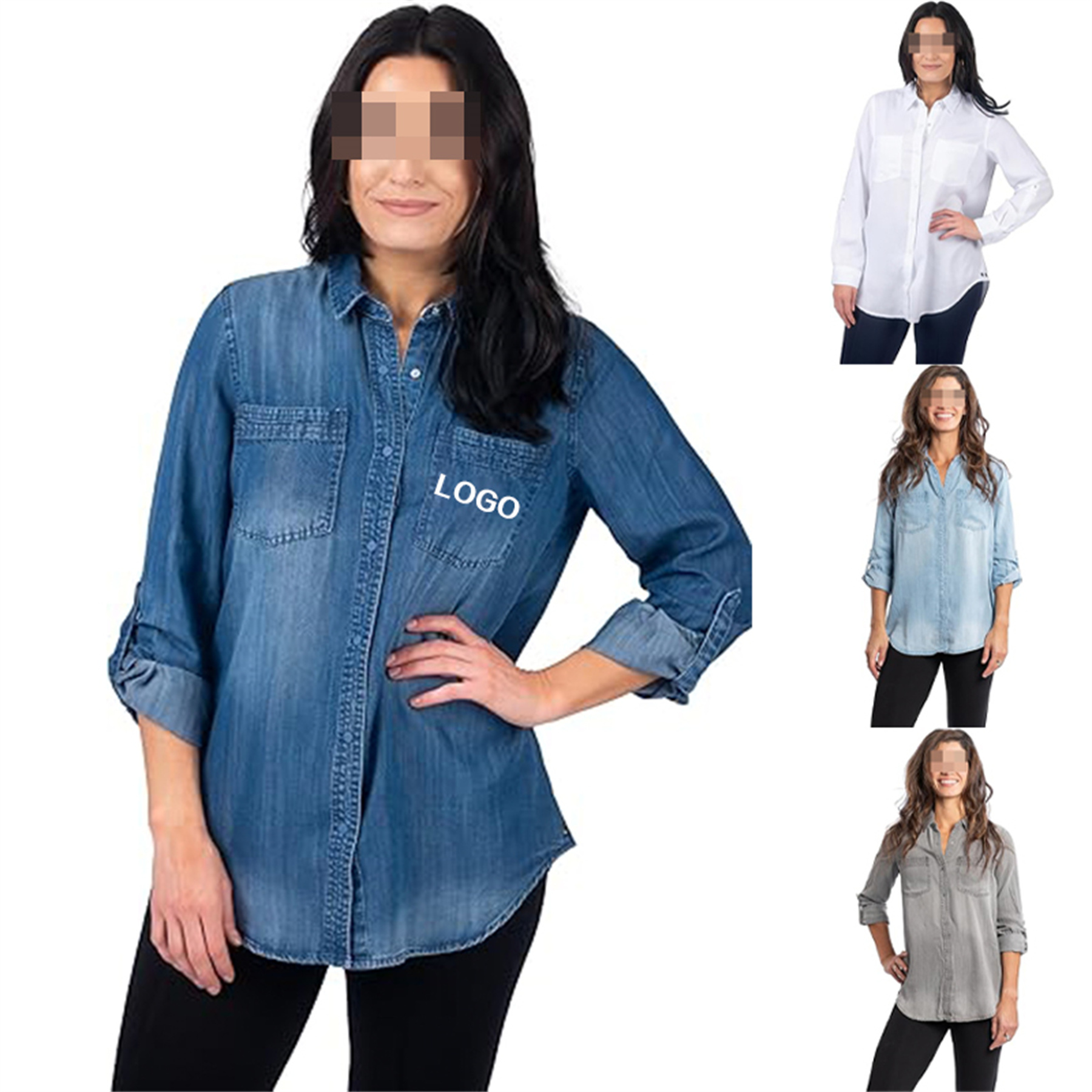 Long Denim Shirt 3