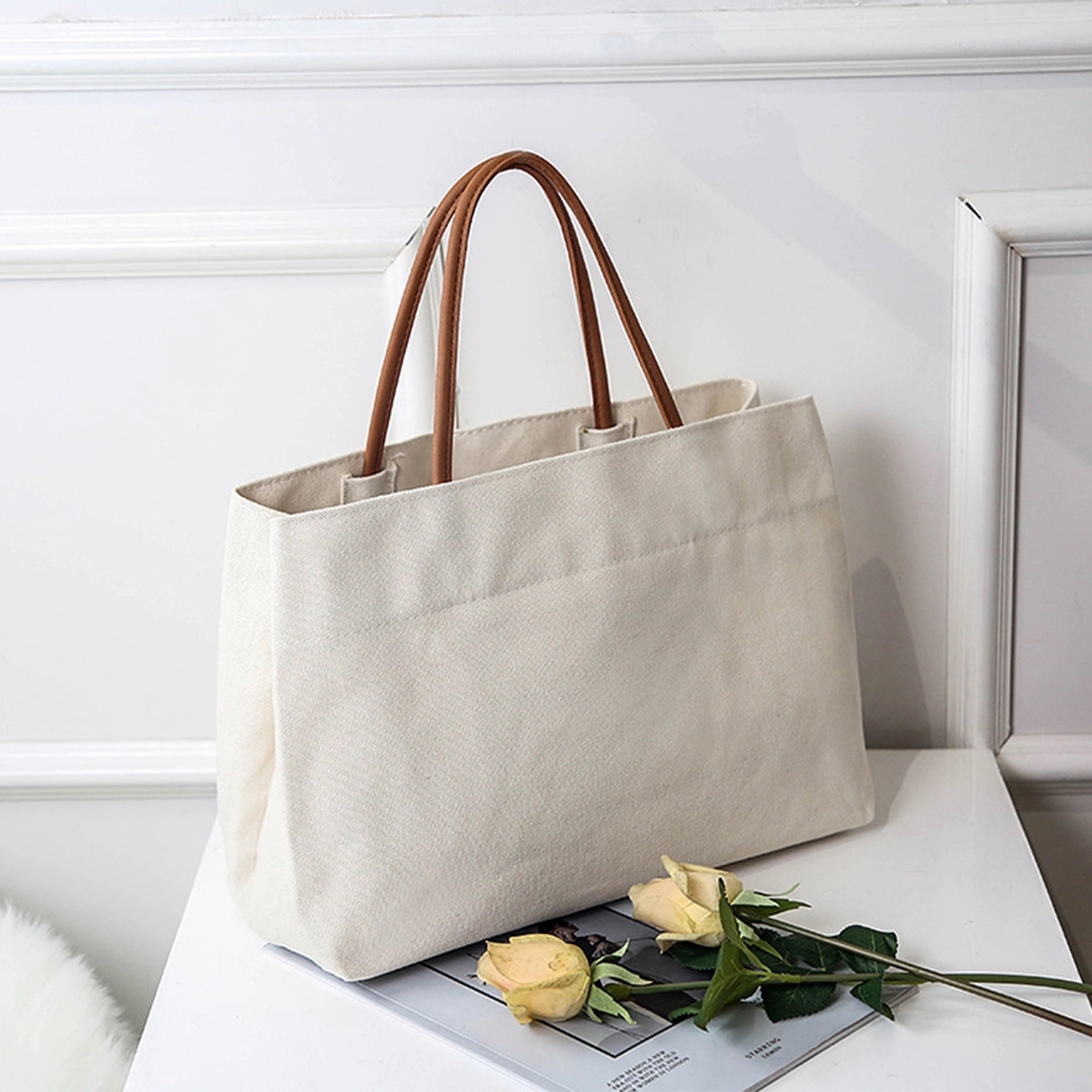 Canvas Tote Bag, custom tote bag with logo imprint 1
