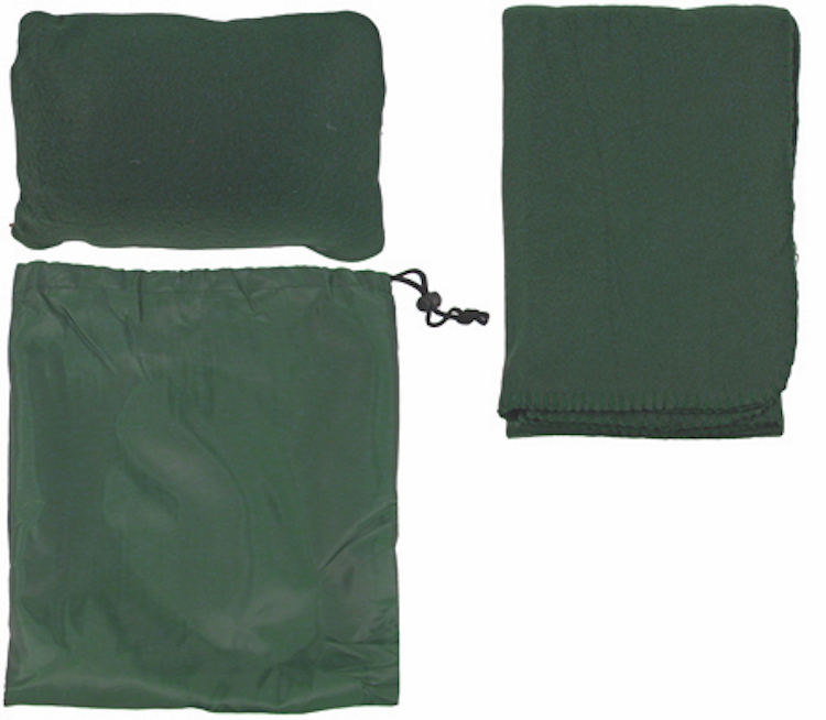 Fleece Blanket/Pillow All-in-1 Travel Set w/Nylon Bag 7