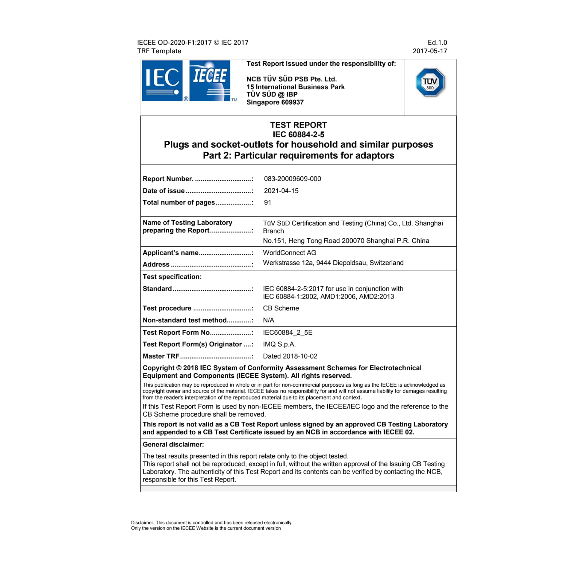 SKROSS World Travel Adapter MUV USB Type A & Type 40