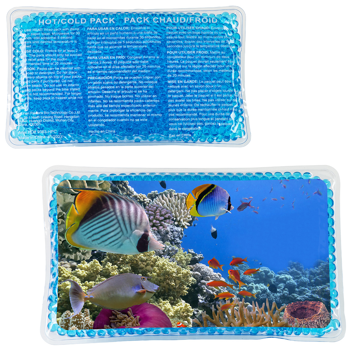 Sea Marvels Large Rectangle Aqua Pearls™ Hot/Cold Pack 3