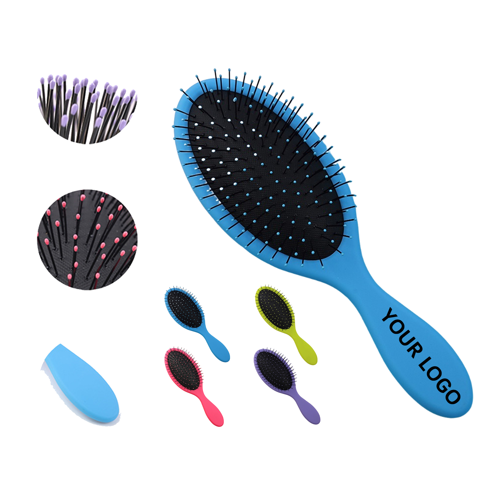 Air Cushion Paddle Hair Brush Soft Bristle 8.8" x 2.8" 9