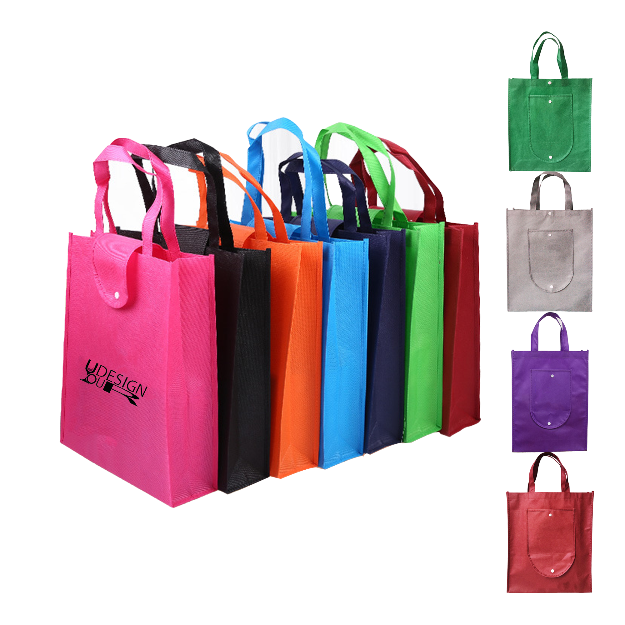 Foldable Non Woven Tote Bag Lightweight and Portable 2