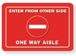 Aisleway Traffic Flow Floor Decal Kit 2