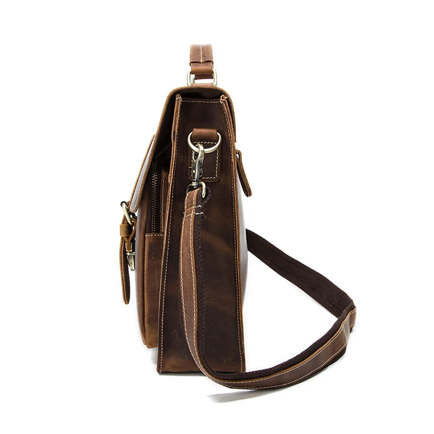 Real Leather Messenger Bag For Men And Women 3