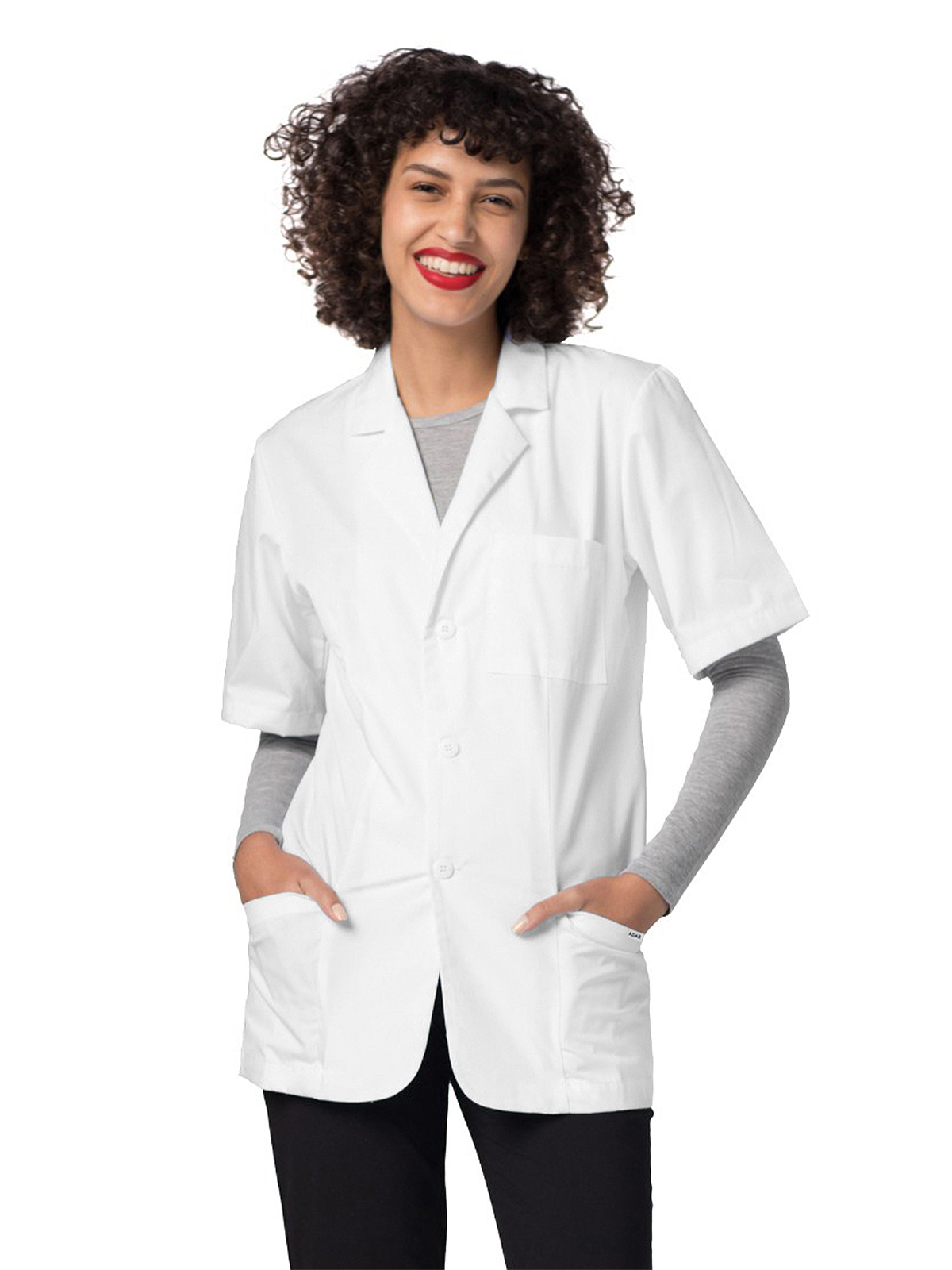 Adar - Universal - Unisex Short-Sleeve Three-Pocket 31" Lab Coat 4