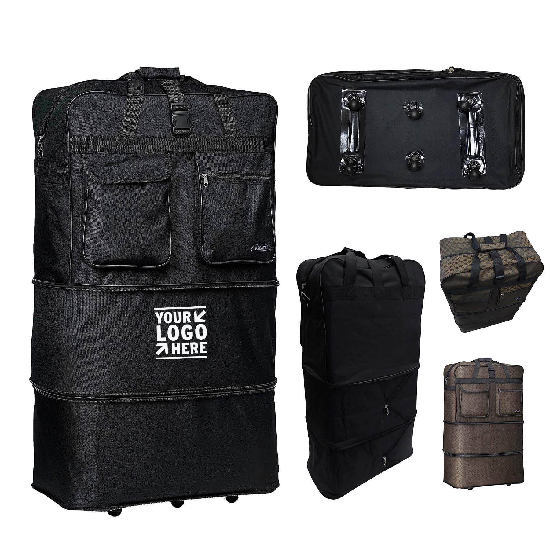 600D Polyester Large Capacity Sturdy Expandable Foldable Lightweight Luggage Duffle Bag