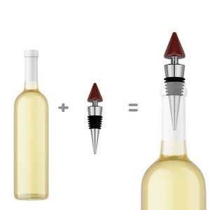 Wooden Cone Shaped Wine Cork Bottle Stopper 1