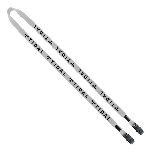 1/2" Cotton Double Bulldog Clip Lanyard 33