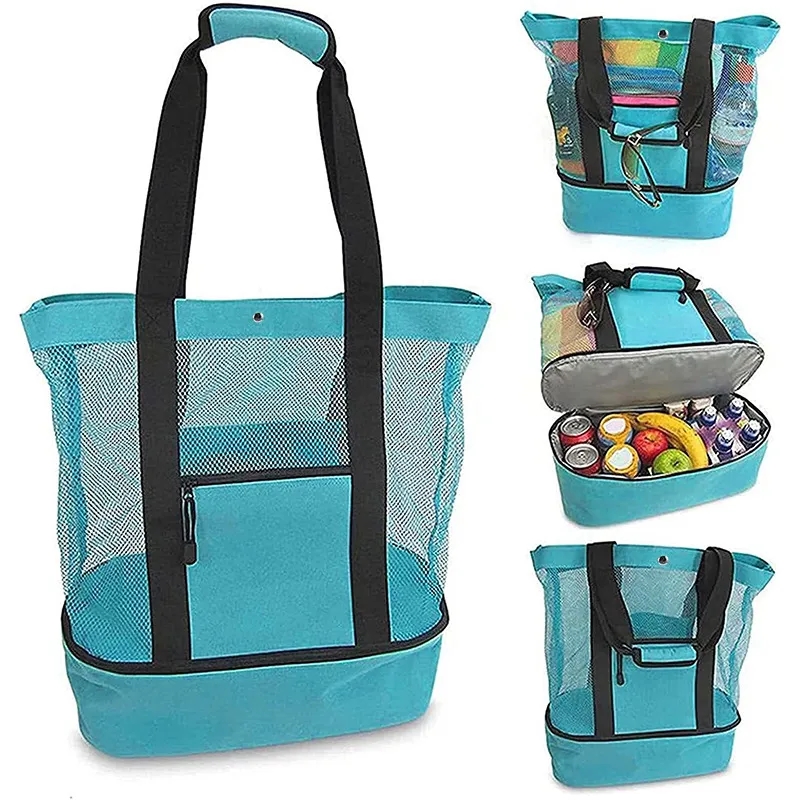 Beach Mesh Tote Bag With Cooler 4