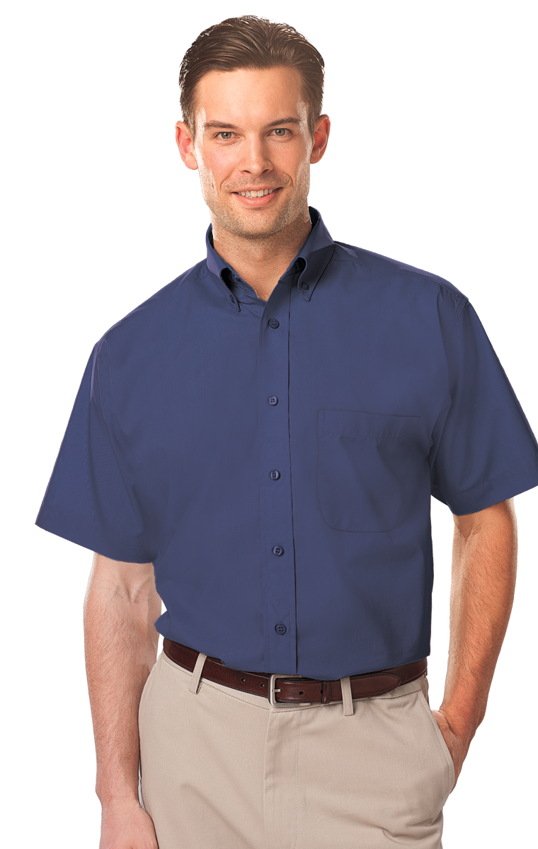Men's Short-Sleeve Value Poplin Shirt 21