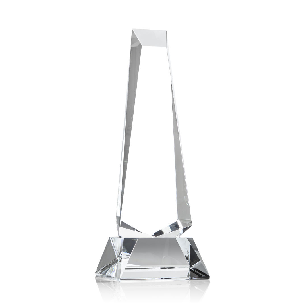 Rustern Obelisk Award on Base - Clear 4