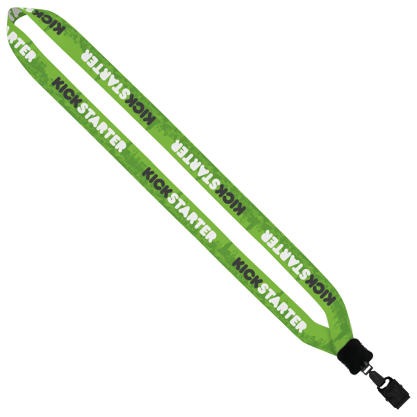 3/4" Dye-Sublimated Lanyard with Plastic Clamshell & Plastic O-Ring 4