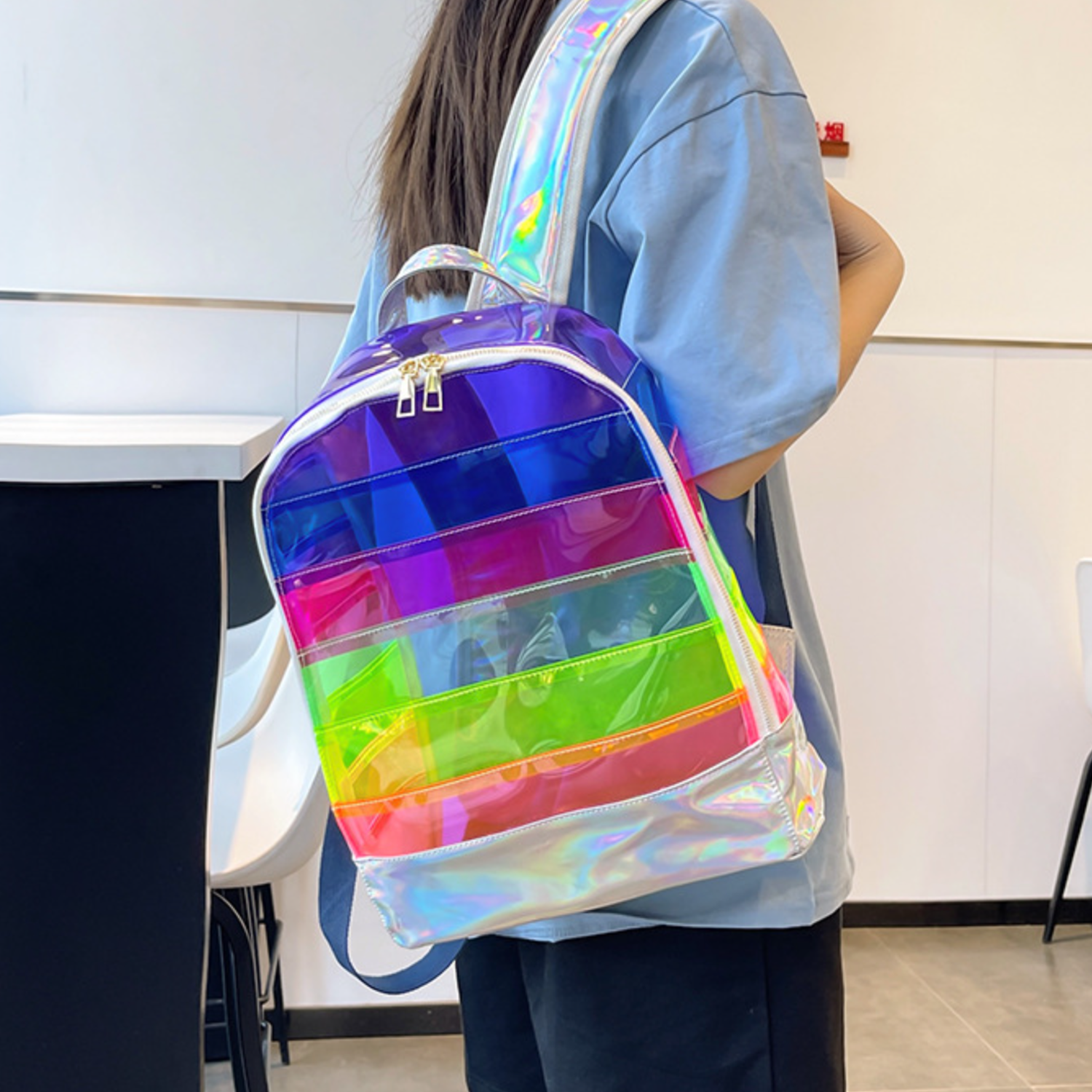 Transparent PVC Backpack 3